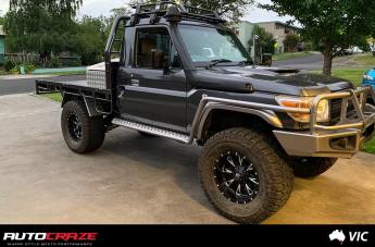 TOYOTA LANDCRUSIER THROTTLE GLOSS BLACK MILLED ACCENTS